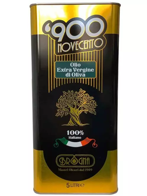 Olio Extra Vergine di Oliva 100% Italiano Estratto a freddo “900”, lattina 5 litri