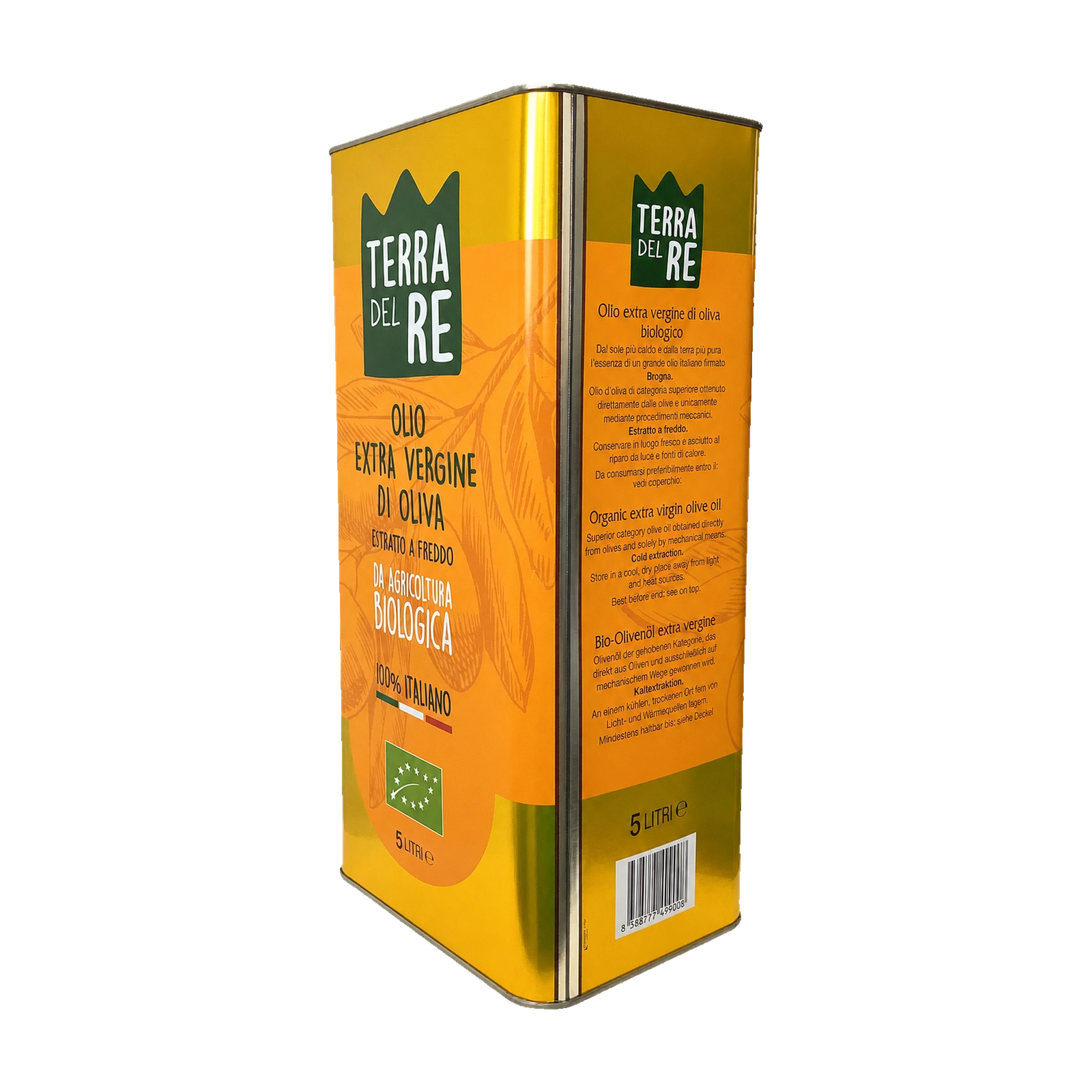 Terra del Re – Olio Extra Vergine di Oliva Biologico 5L - immagine 3