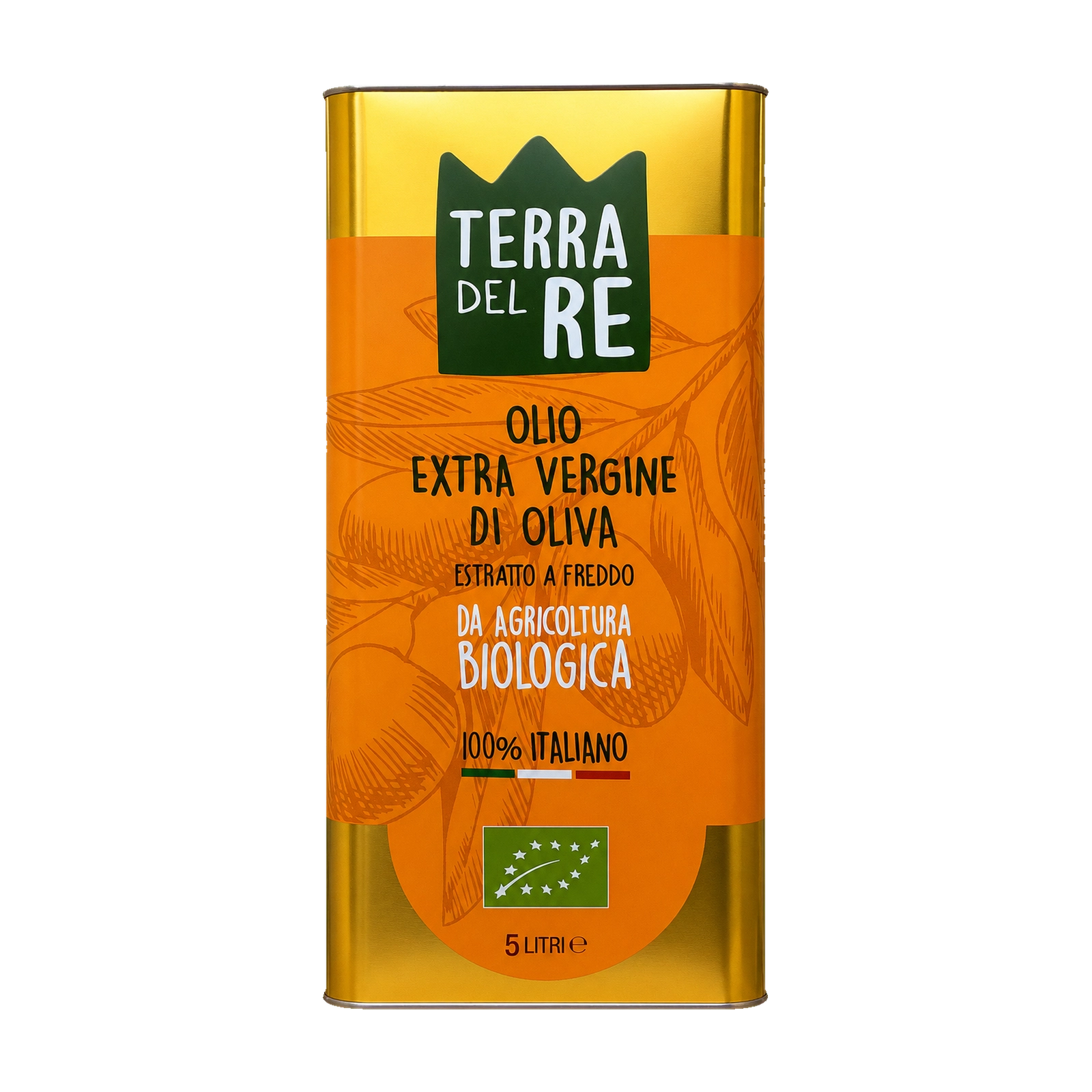 Terra del Re – Olio Extra Vergine di Oliva Biologico 5L
