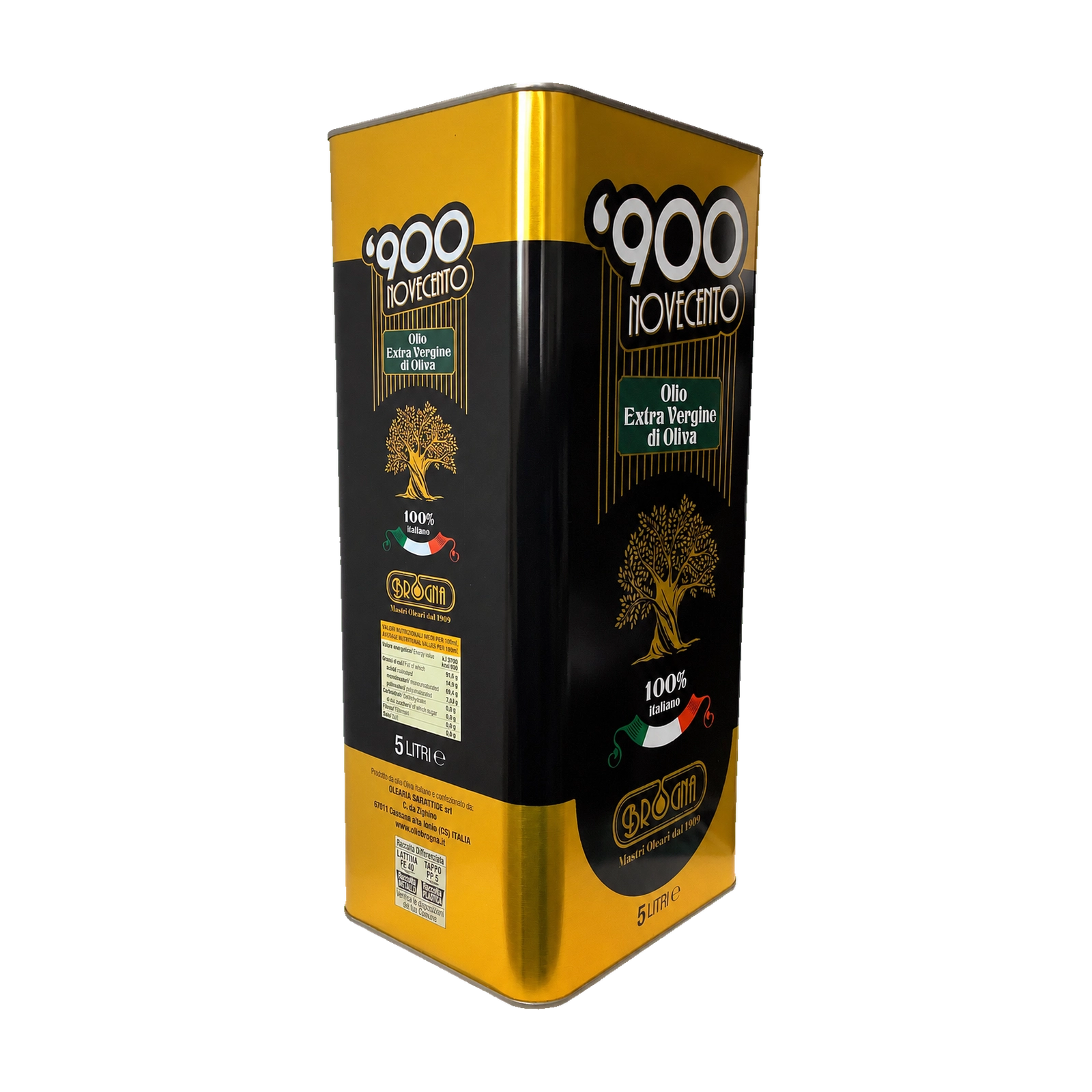 ’900 Novecento – Olio Extra Vergine di Oliva Biologico 5L - immagine 2